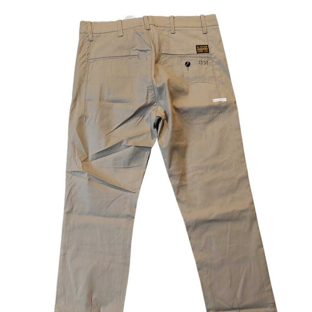 G-Star Raw 3301 Laundry Bronson Loose Tapered Chino Twill Pants Trousers Sz 26 - Picture 7 of 11